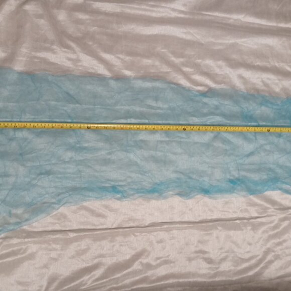 Turquoise and Fuchsia light sheer material - Picture 2 of 5